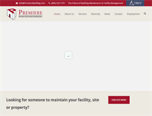 Tablet Screenshot of premierebuilding.com